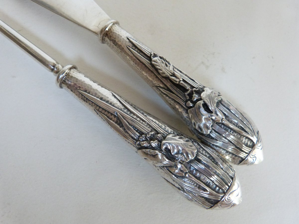 Japan Solid Silver Shoehorn And Lace Puller -photo-3