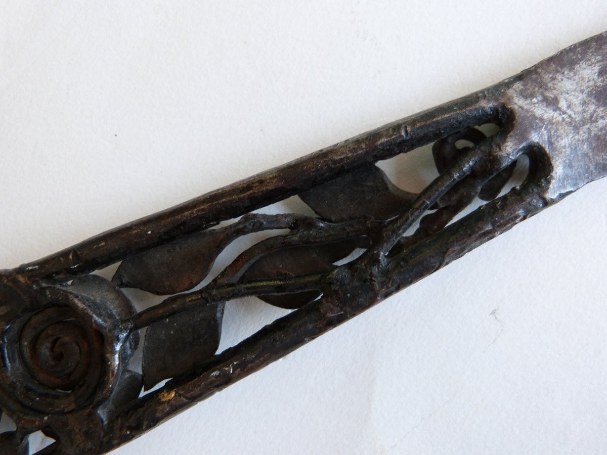 Art Deco Wrought Iron Letter Opener-photo-4