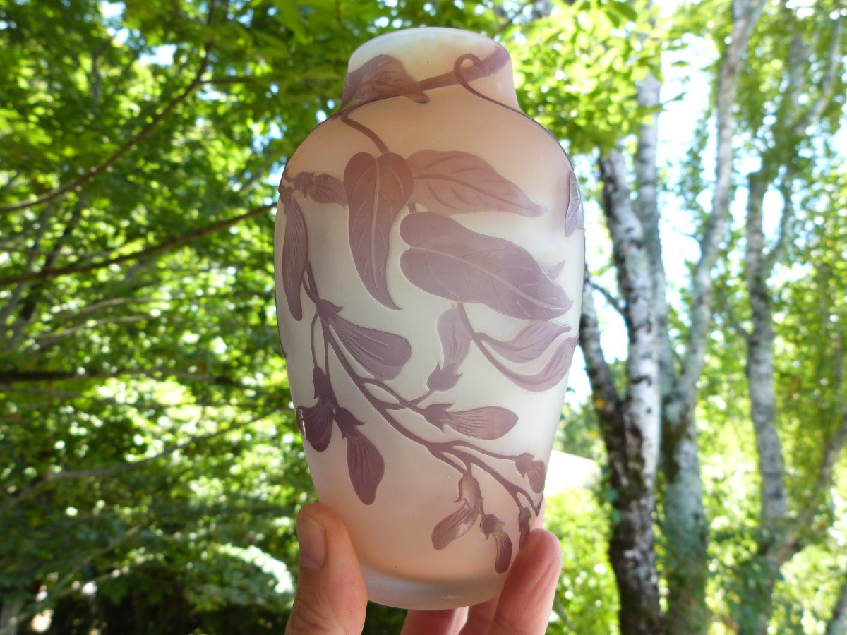 Ets Gallé Signature Star Art Nouveau Vase -photo-7