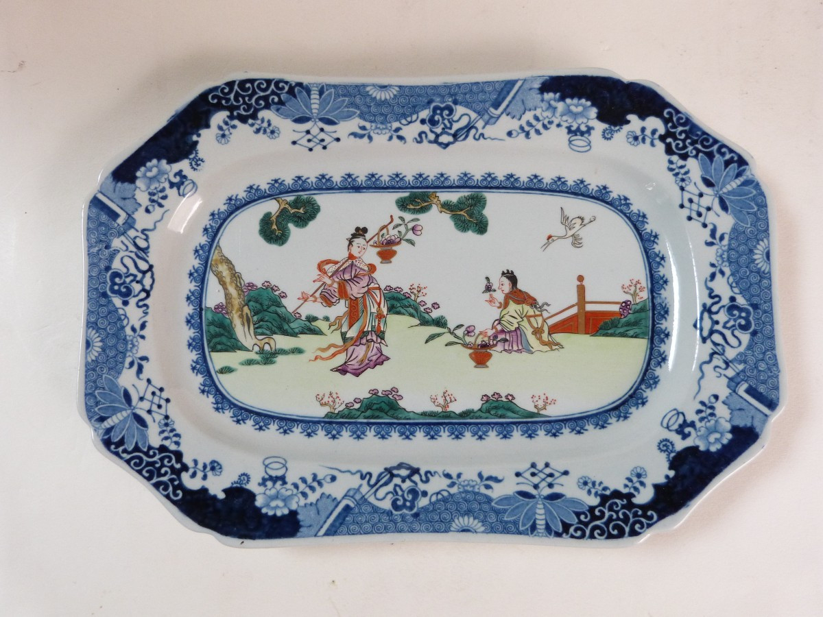 SPODE Stone China plat style compagnie des indes