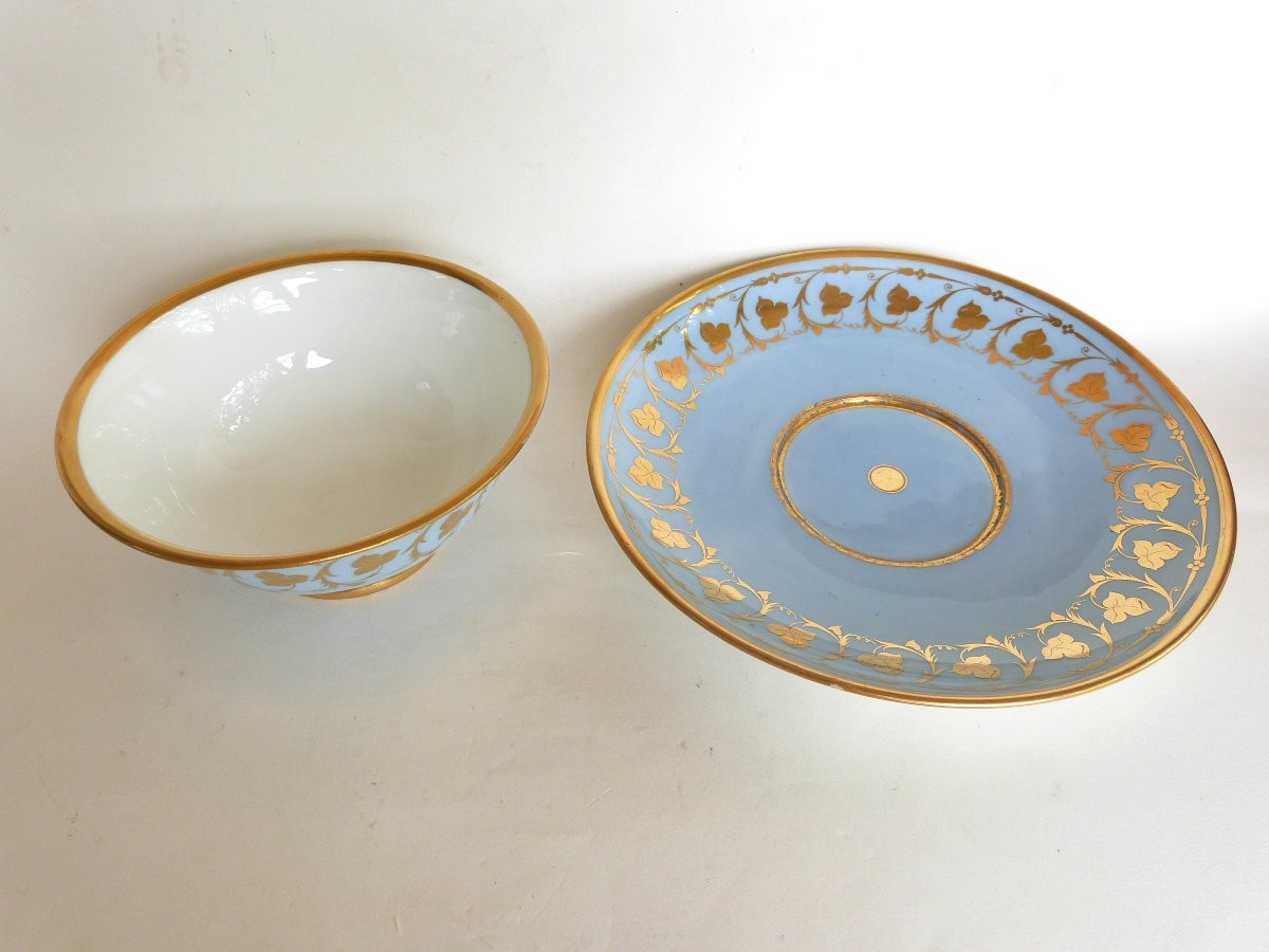Sèvres 1809 Blue Agate Bowl From The Empire Period-photo-4