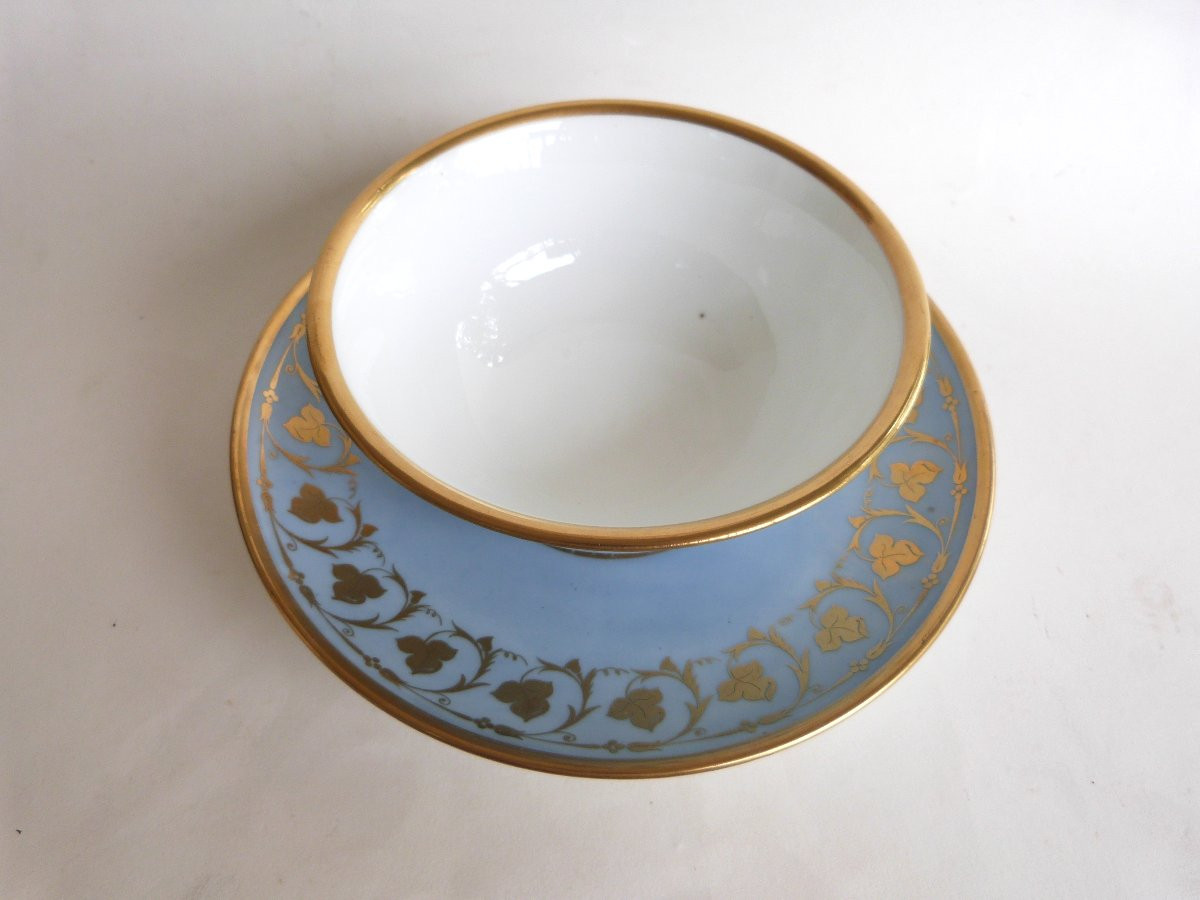 Sèvres 1809 Blue Agate Bowl From The Empire Period-photo-1