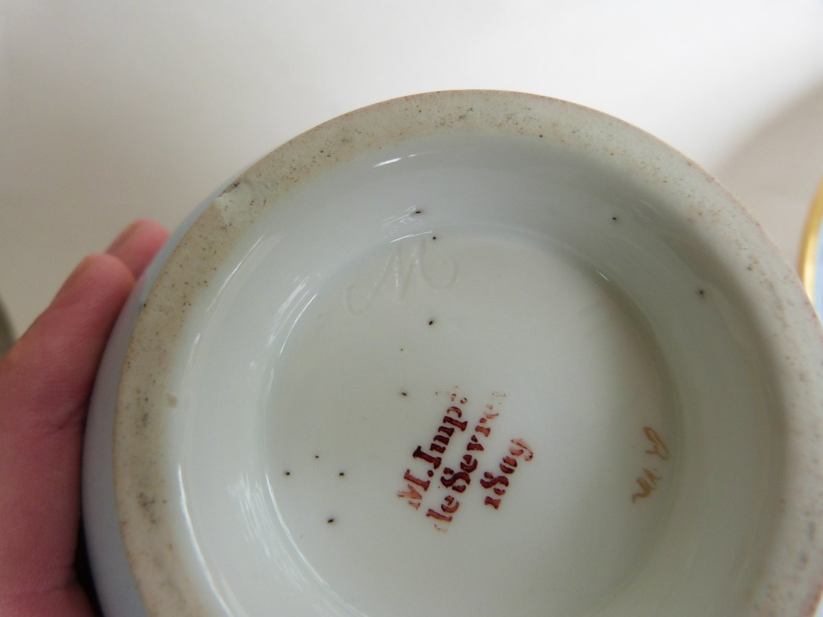Sèvres 1809 Blue Agate Bowl From The Empire Period-photo-6