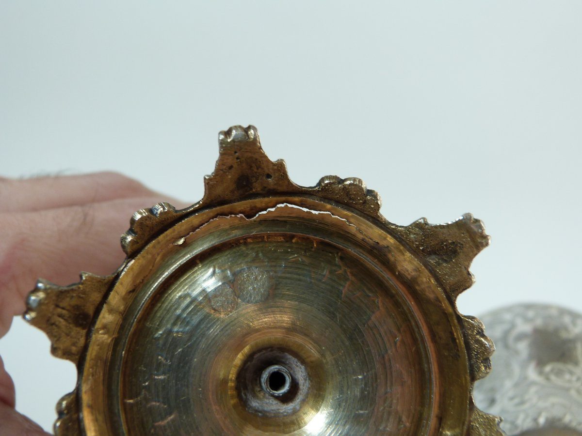 paire de gobelets calices en argent massif Turquie Ottoman XIXeme siècle-photo-5