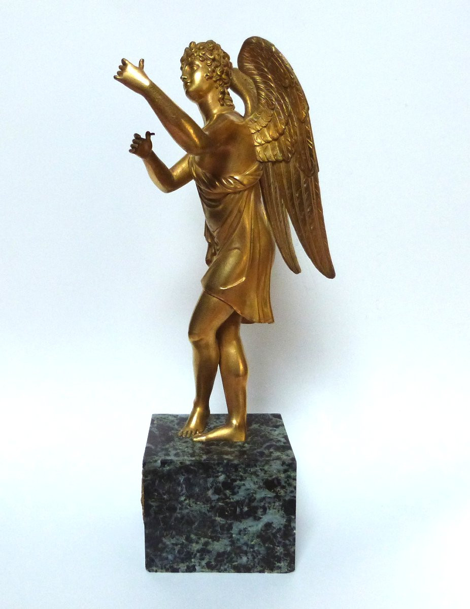 sculpture en bronze doré à l'antique d'époque empire -photo-2