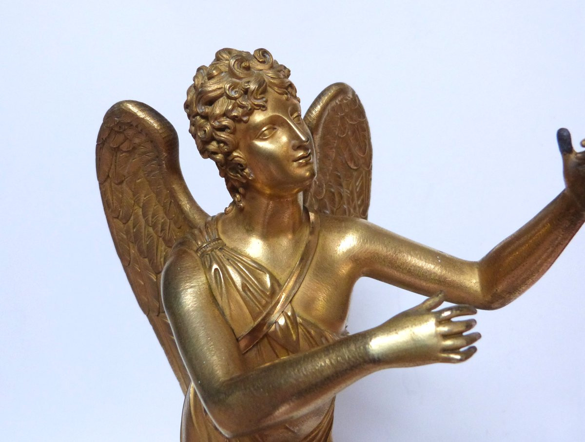 sculpture en bronze doré à l'antique d'époque empire -photo-1