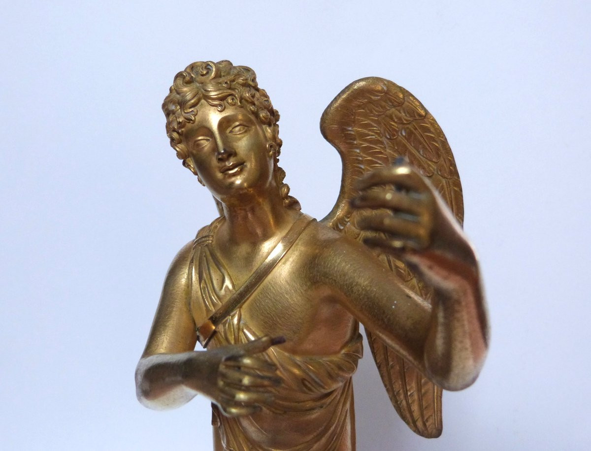 sculpture en bronze doré à l'antique d'époque empire -photo-2