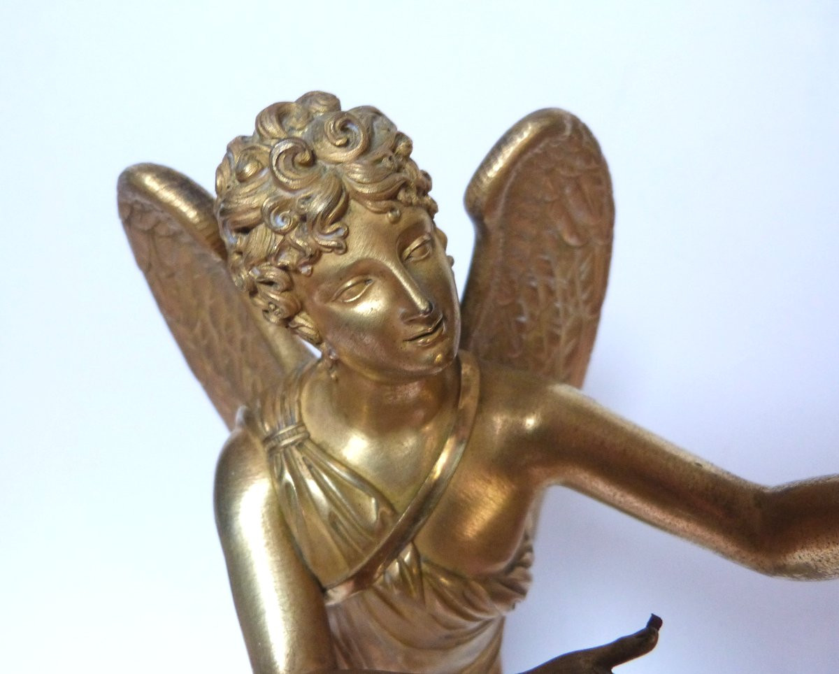 sculpture en bronze doré à l'antique d'époque empire -photo-4
