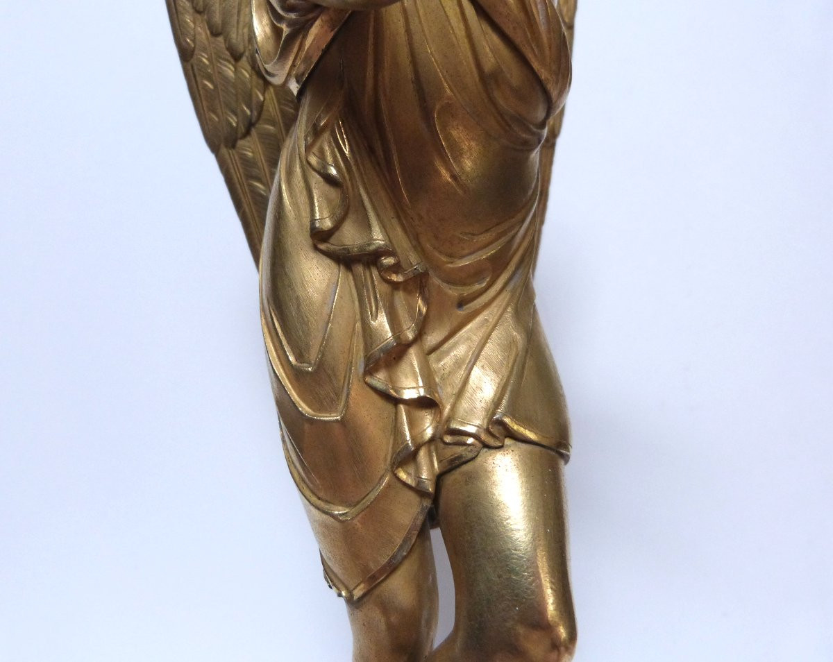 sculpture en bronze doré à l'antique d'époque empire -photo-5