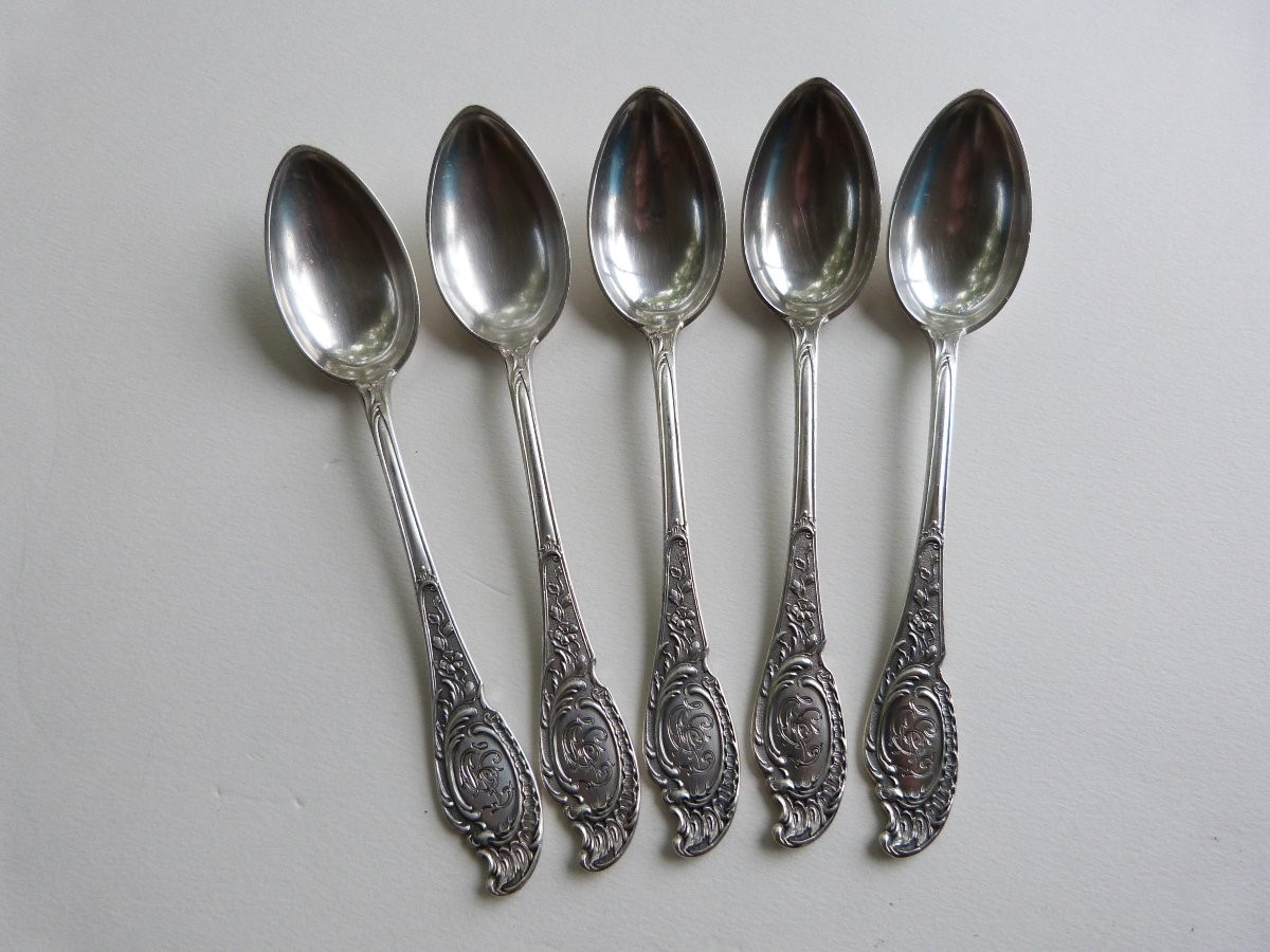 Morozov Solid Silver Spoons From Imperial Russia -photo-2