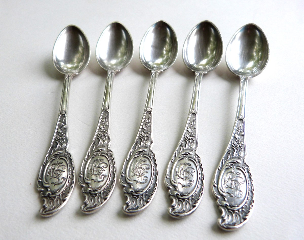Morozov Solid Silver Spoons From Imperial Russia 