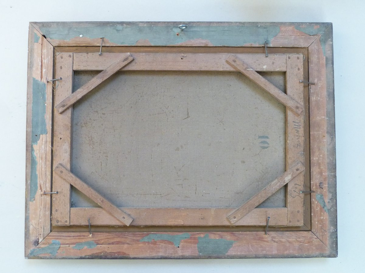 Gabriel Combet, Forest Landscape In Périgord, Dordogne, 19th Century-photo-4