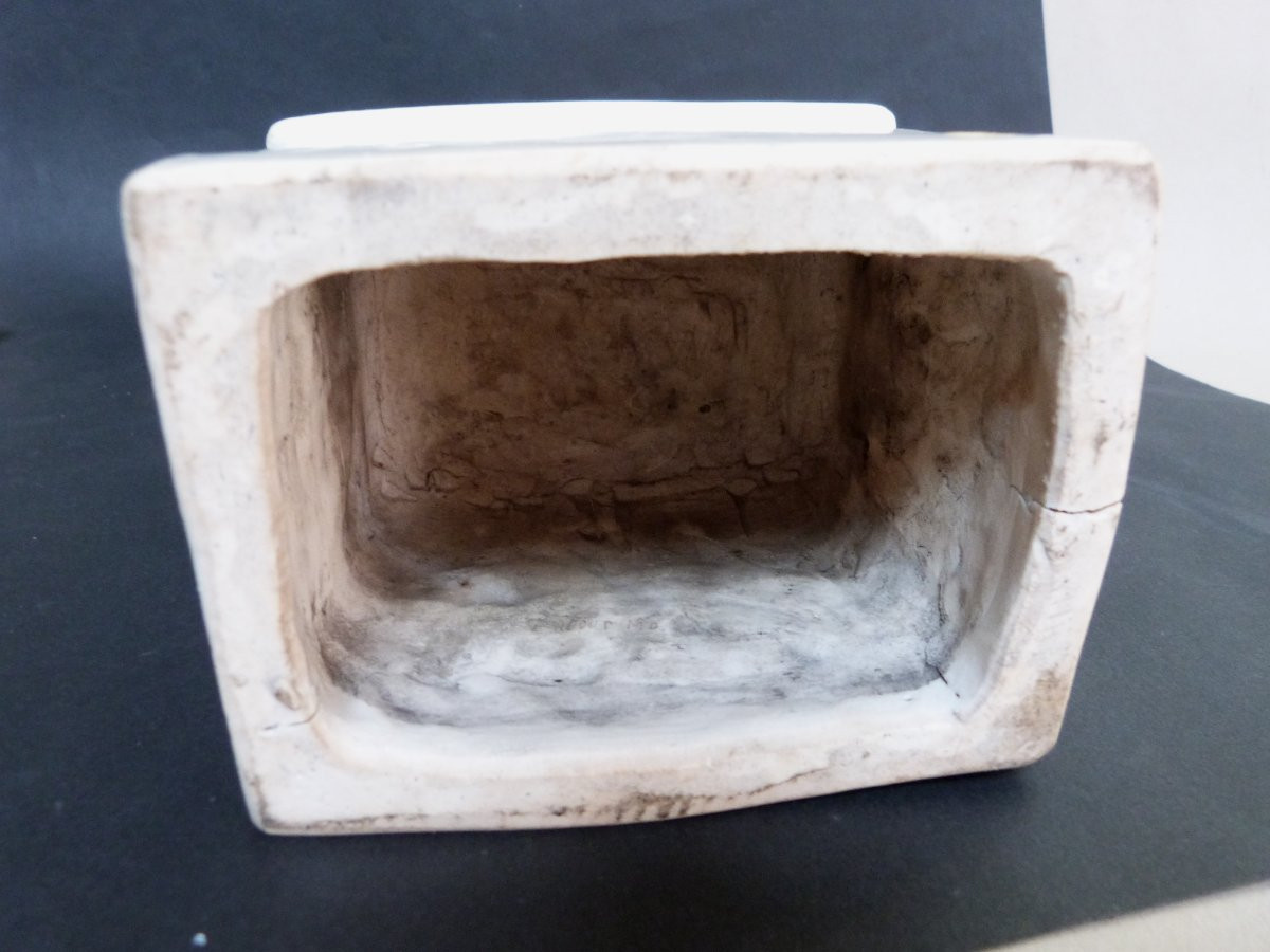 Grand chien de Fô en porcelaine blanc de Chine d'époque Kangxi -photo-7