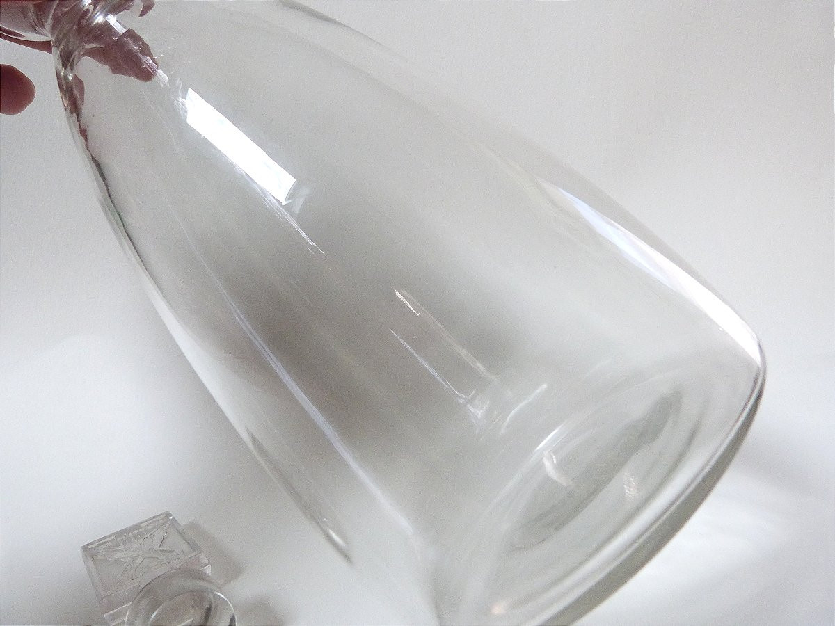 René Lalique Crystal Decanter, Strasbourg Model, 1926 -photo-4
