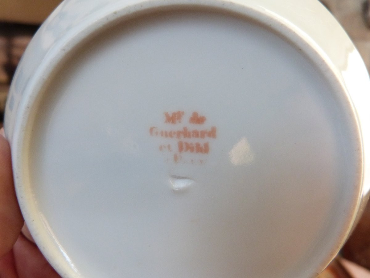 Dilh And Guerard Porcelain Liter Cups From Paris, Late 18th Century-photo-7