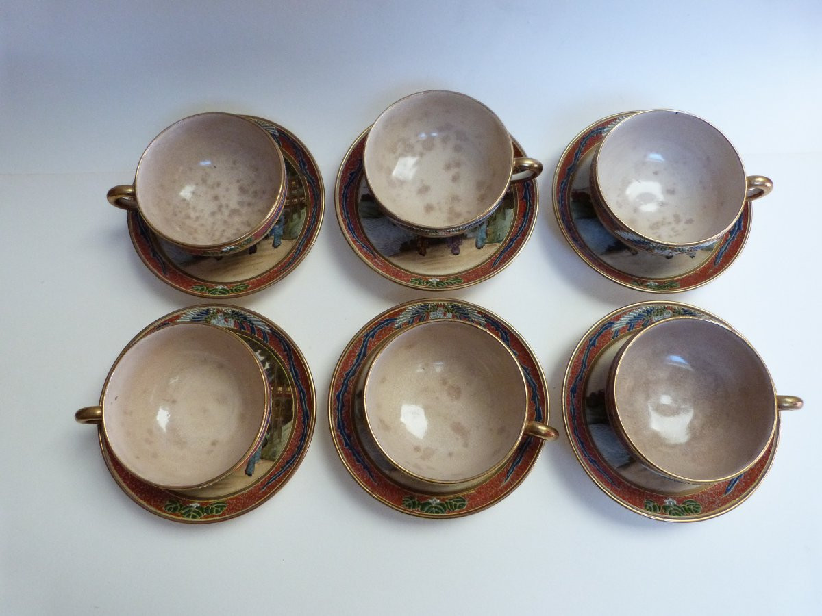 Satsuma service à thé en céramique du Japon début du XXeme siècle -photo-8