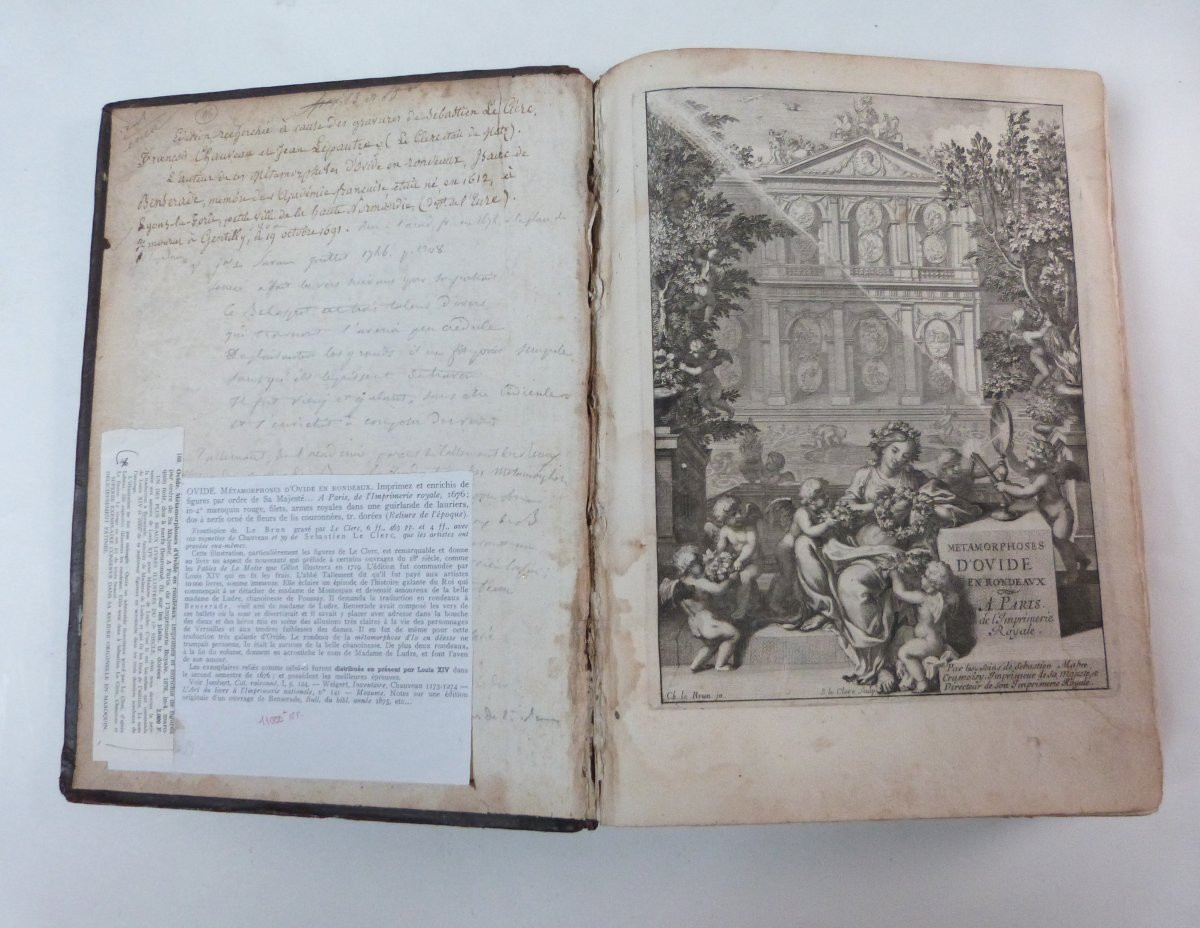 Benserade Métamorphoses d'Ovide 1676 Edition  Originale  illustrée -photo-3