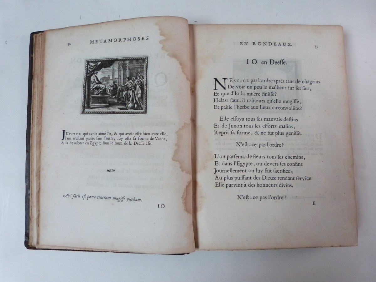 Benserade Métamorphoses d'Ovide 1676 Edition  Originale  illustrée -photo-4