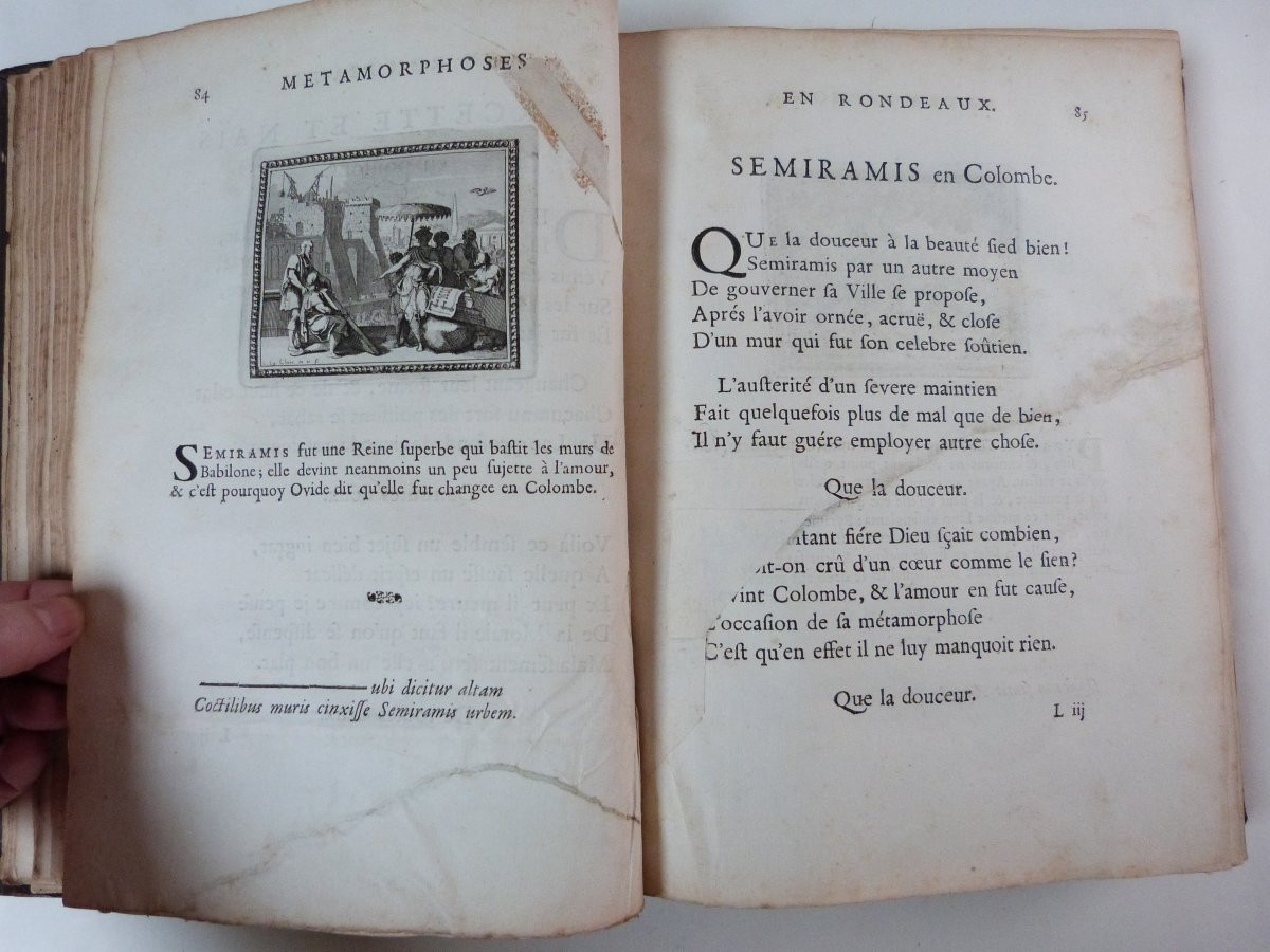 Benserade Métamorphoses d'Ovide 1676 Edition  Originale  illustrée -photo-6
