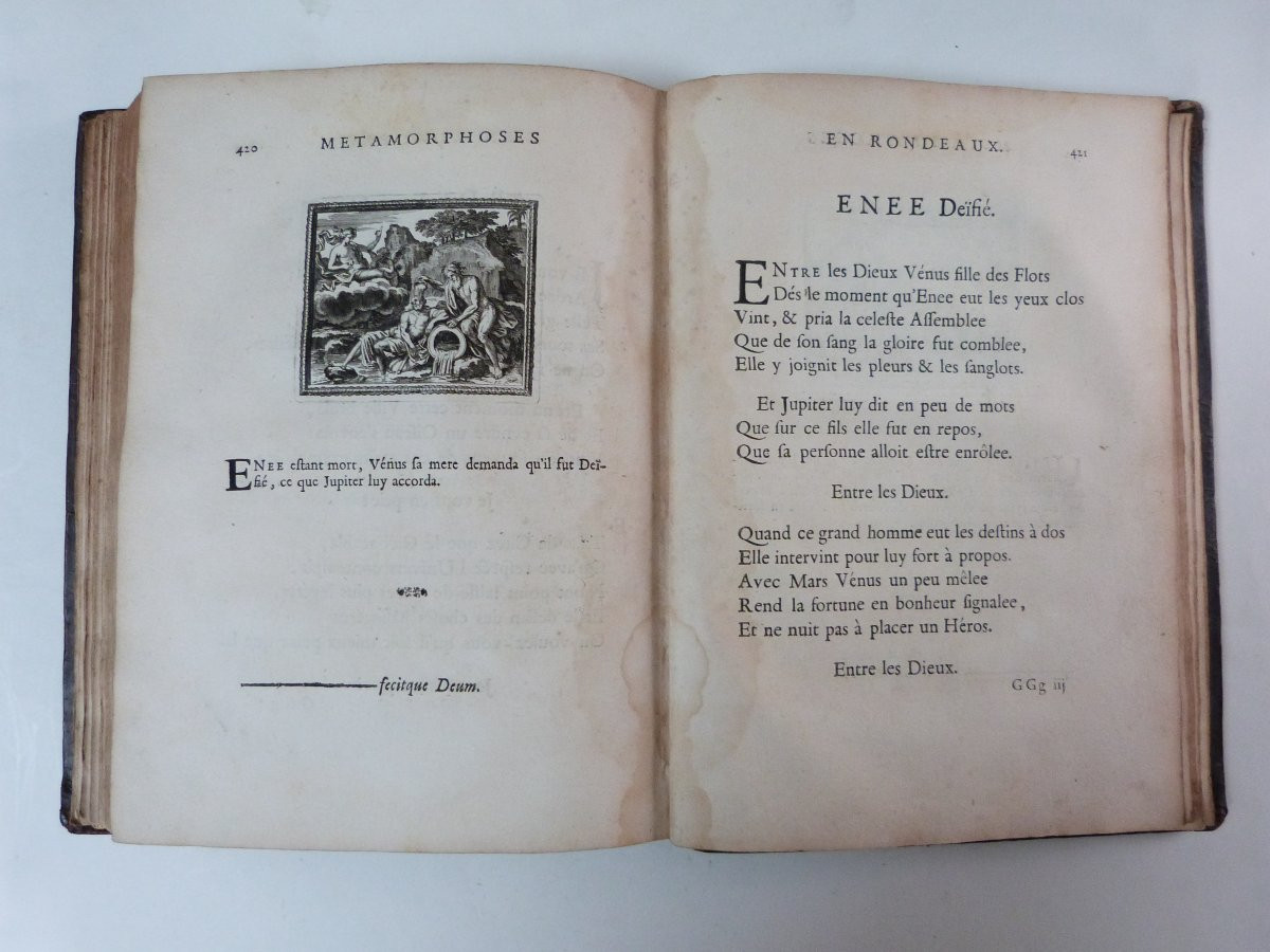 Benserade Métamorphoses d'Ovide 1676 Edition  Originale  illustrée -photo-8