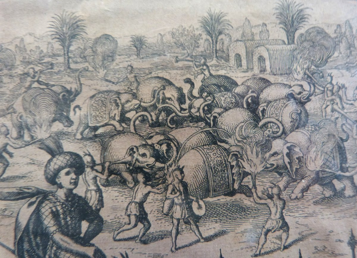 17th-century Engraving By Jean Théodore De Bry, Depicting Robert Coverte's Travels In India -photo-3