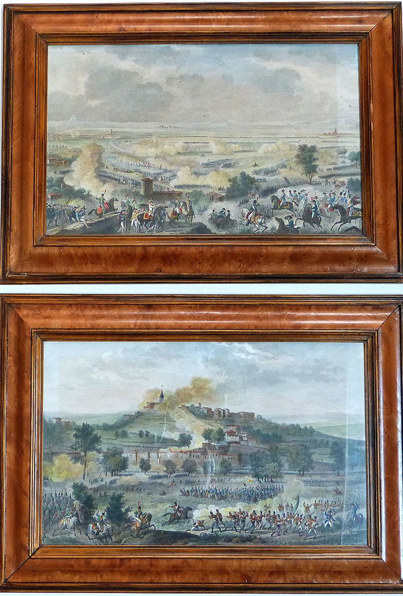 Carl Vernet Hand-colored Engravings Of Napoleonic Battles 