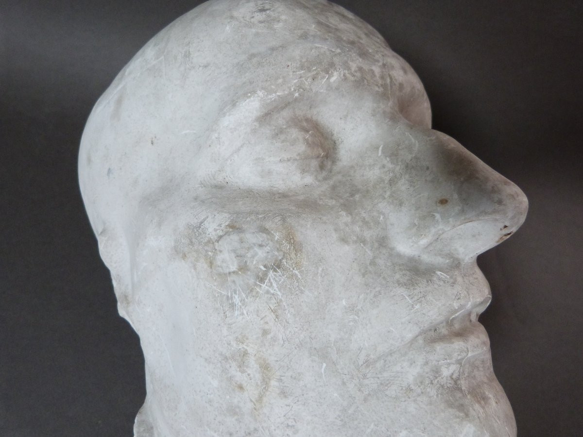 Masque mortuaire de Napoléon Ier en plâtre dit masque Antommarchi -photo-5