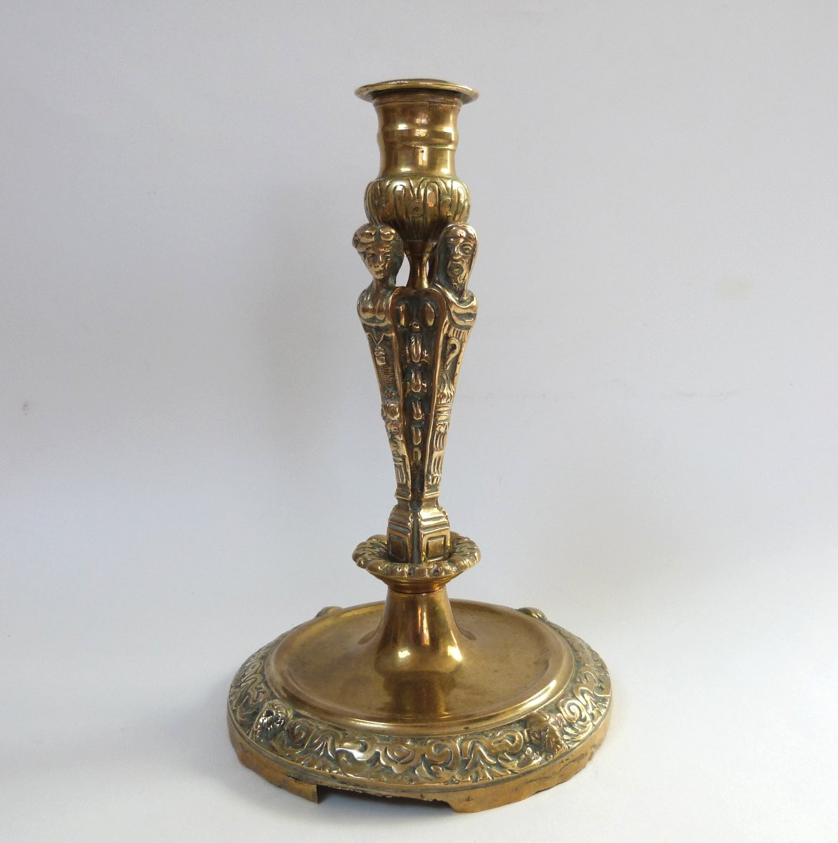 Louis XIV Period Bronze Torch/candle-photo-2