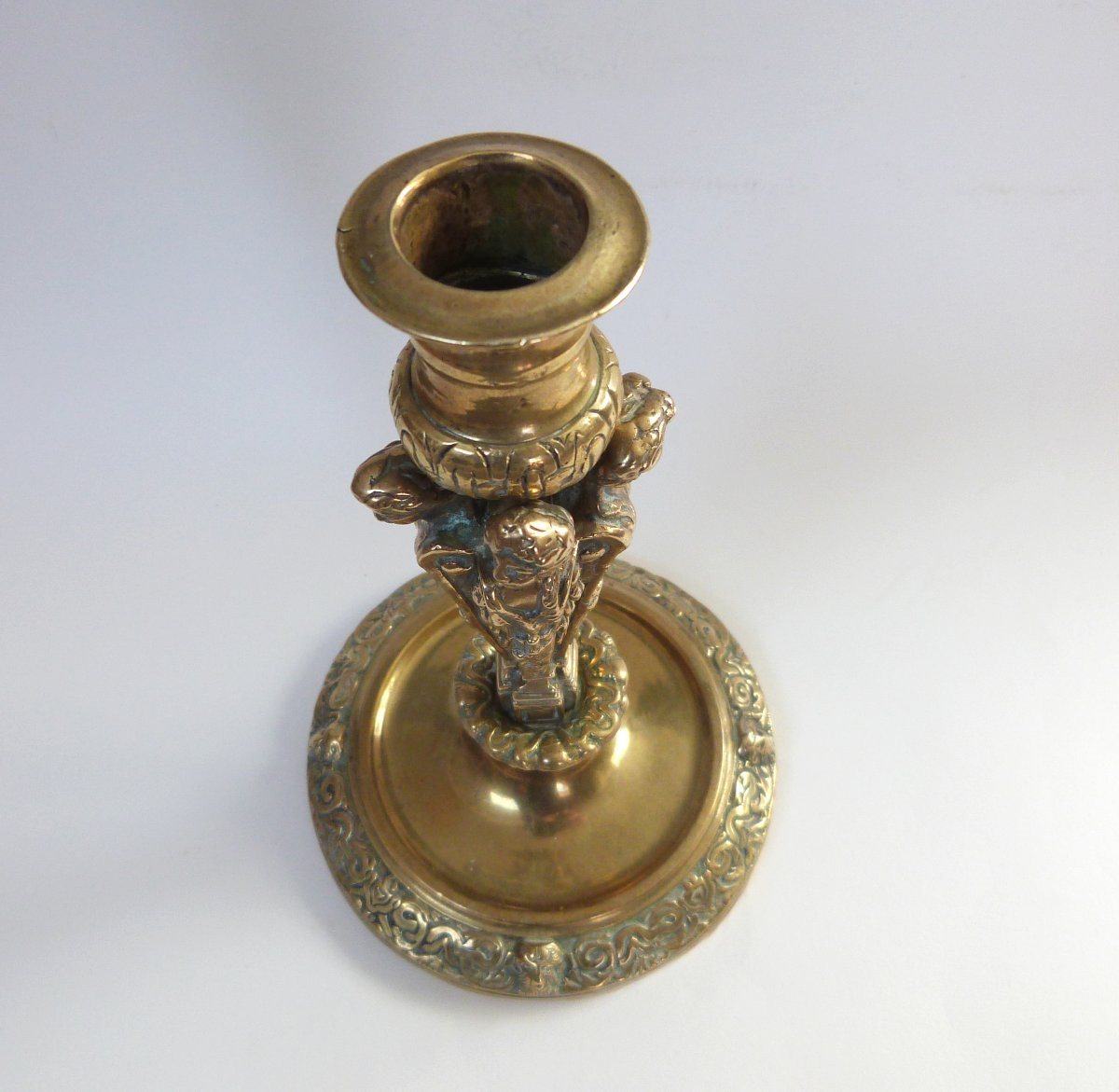 Louis XIV Period Bronze Torch/candle-photo-3