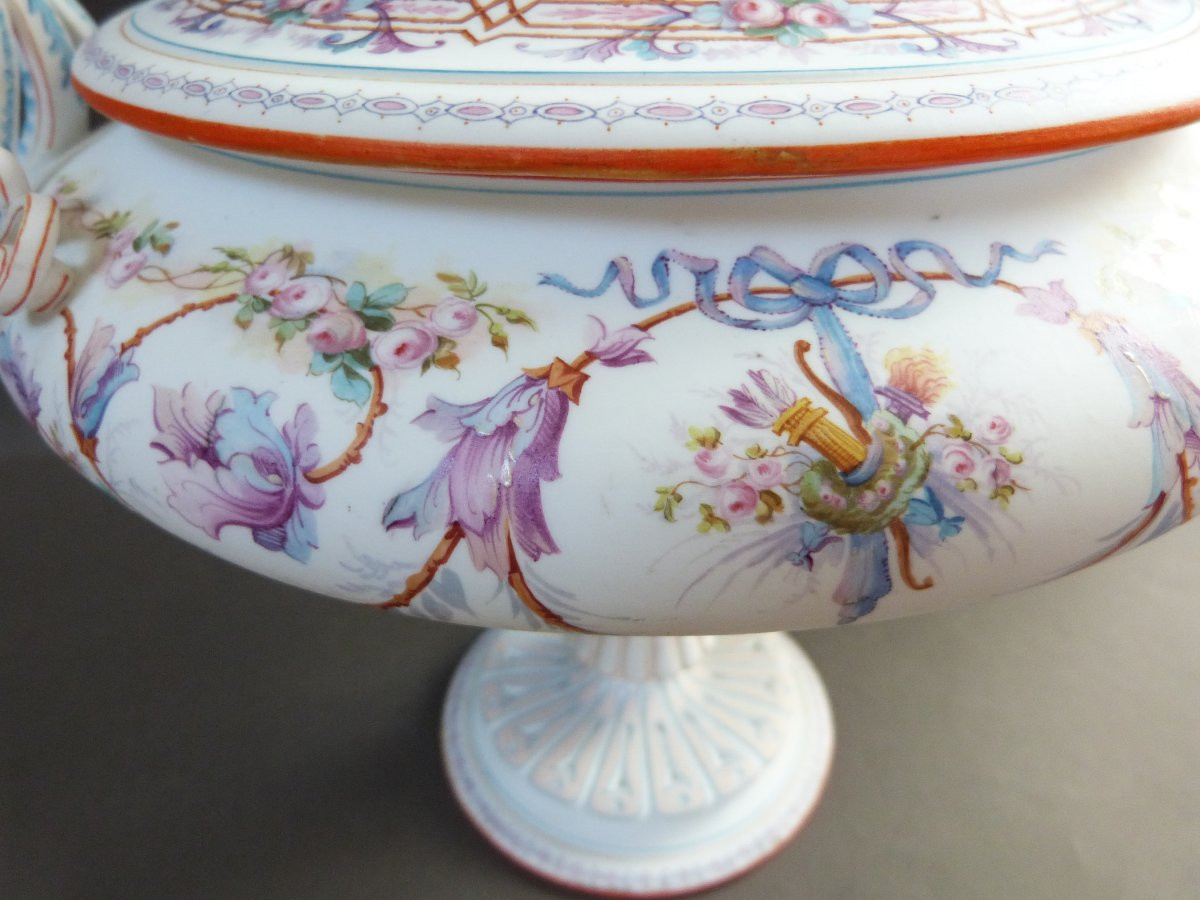 Henri Ardant Psyche Bowl In Limoges Porcelain Biscuit -photo-4