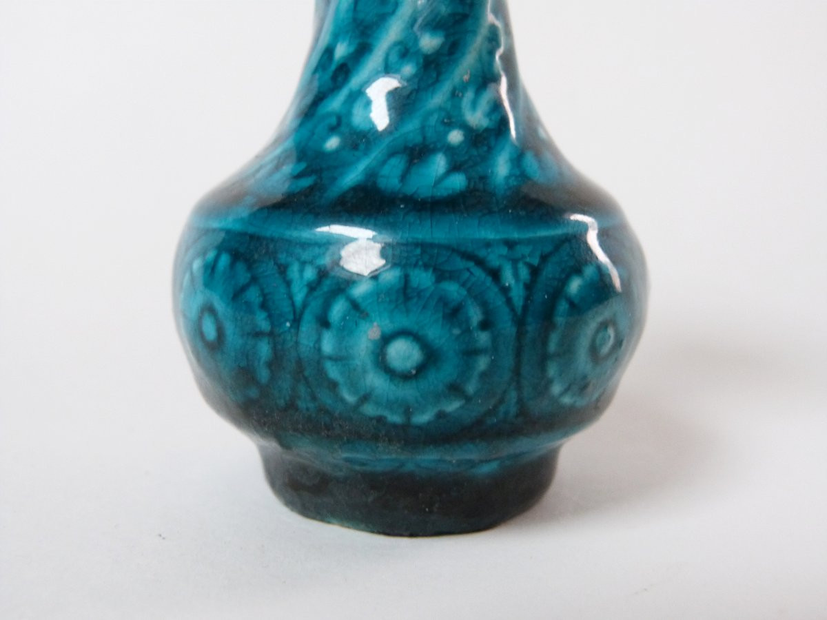 Théodore Deck vase miniature fin XIXeme-photo-2