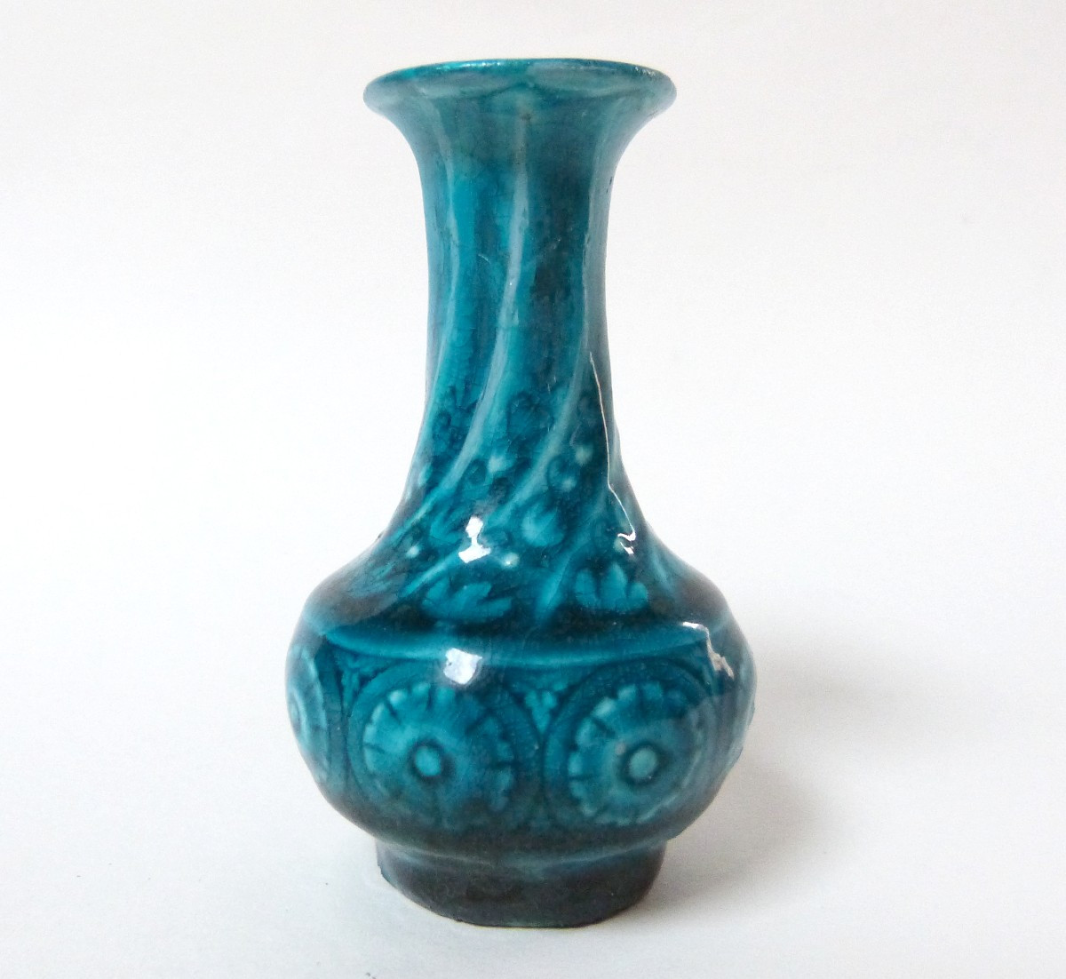 Théodore Deck vase miniature fin XIXeme
