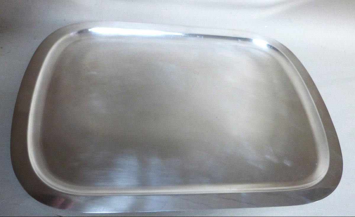 Ercuis service thé et café en métal argenté art déco -photo-2