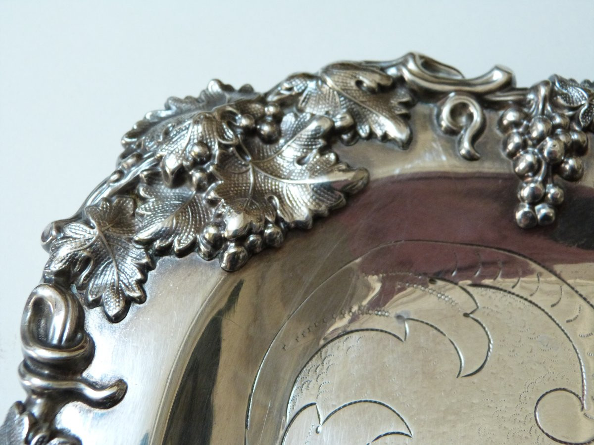 Charles Christofle grand plateau de service milieu XIXeme -photo-3