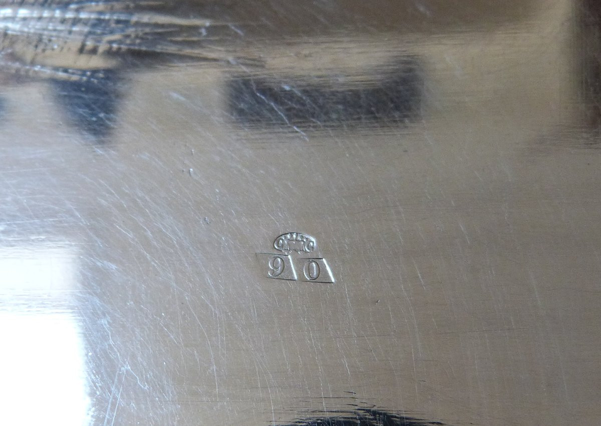 Charles Christofle grand plateau de service milieu XIXeme -photo-7