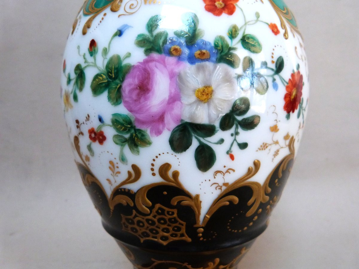 Aiguière et bassin en porcelaine de Paris Jacob Petit milieu XIXeme -photo-3