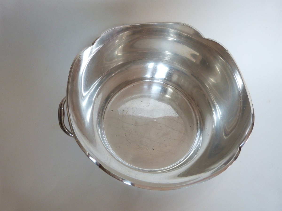 Meurgey Paris Silversmith Silver-plated Metal Cooler -photo-4