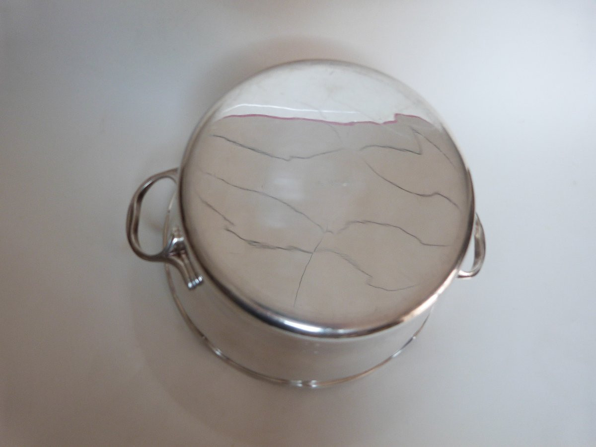 Meurgey Paris Silversmith Silver-plated Metal Cooler -photo-2