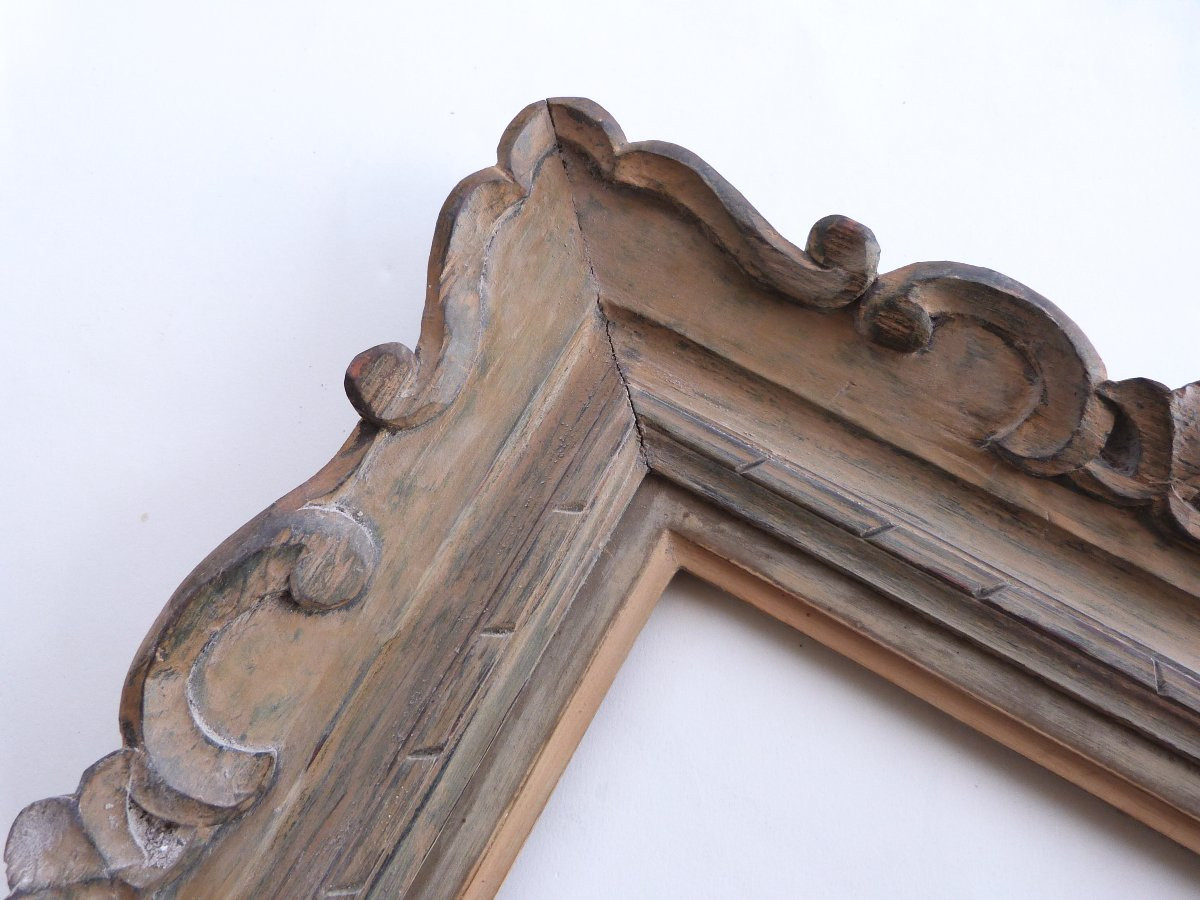 Emile Bouche cadre Montparnasse en bois sculpté des années 40 format 2 F-photo-3