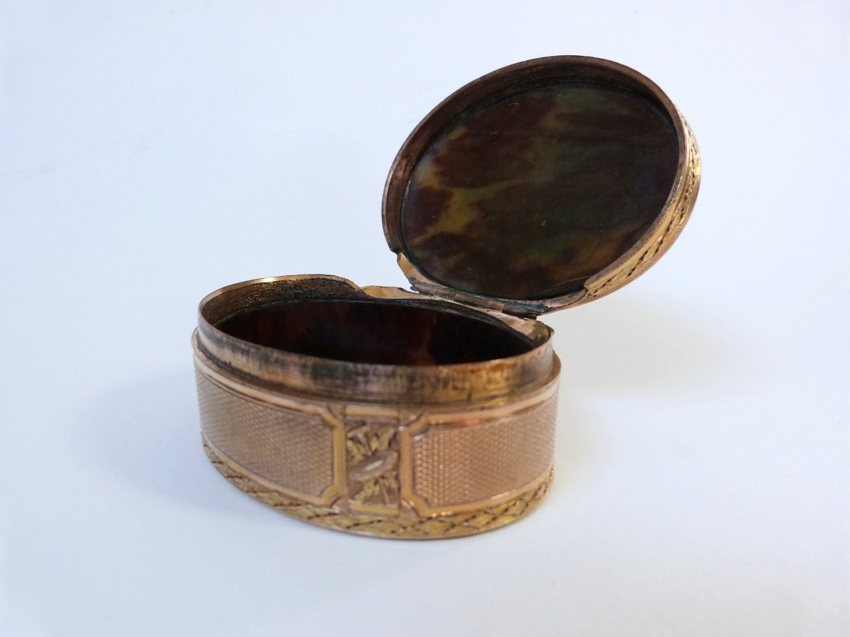 Boite tabatière en Pomponne de la fin du XVIIIeme -photo-5
