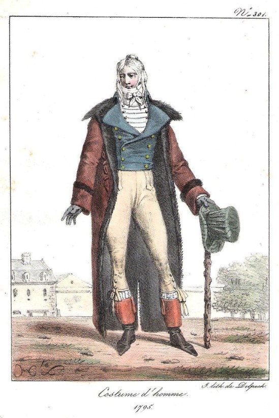 Miniature Portrait Of A Man From The Late 18th Century In An Incredible Costume -photo-1