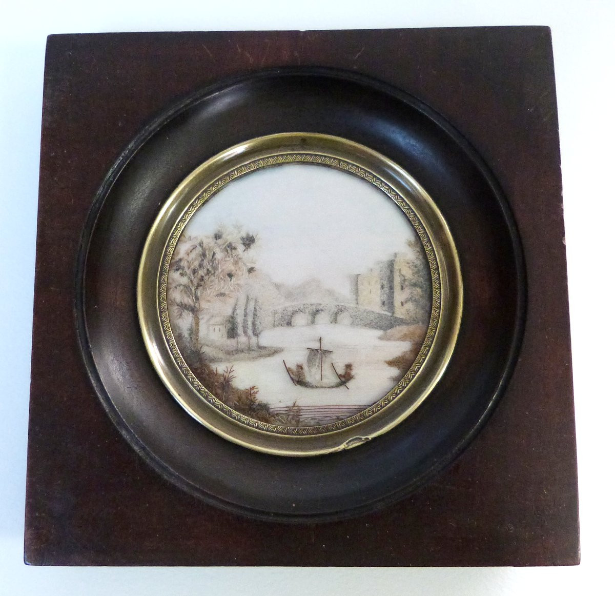 Miniature paysage du XIXeme siècle -photo-2