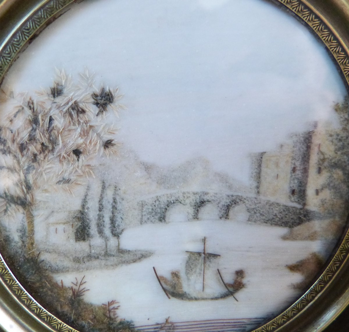Miniature paysage du XIXeme siècle -photo-3