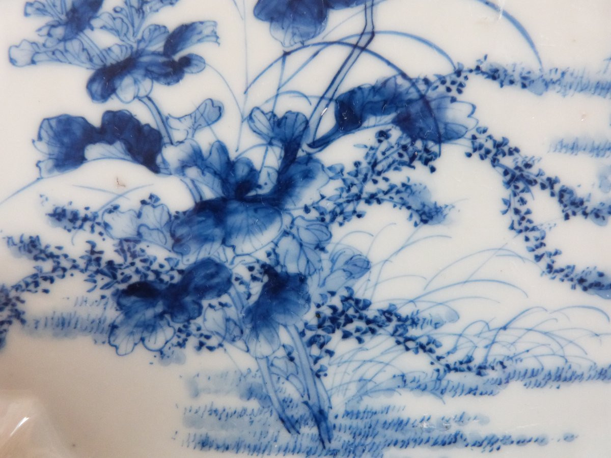 Seto Porcelain Tray Japan Late 19th Century Meiji Period-photo-4