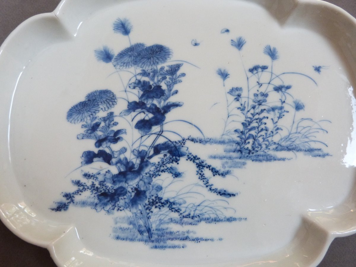 Seto Porcelain Tray Japan Late 19th Century Meiji Period-photo-1