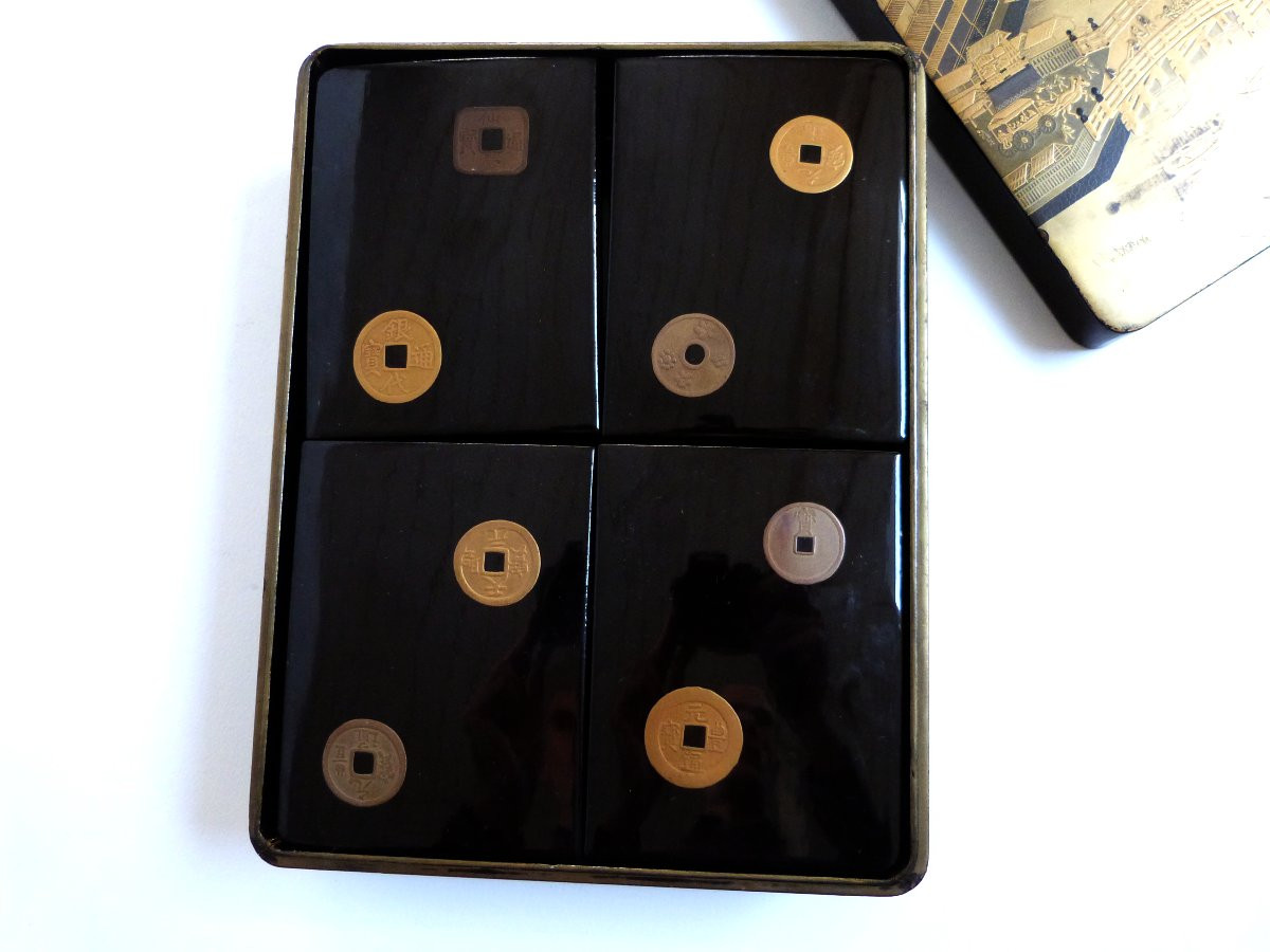 Maki Lacquer Case And Boxes - E Japan Meiji Period 19th Century-photo-1