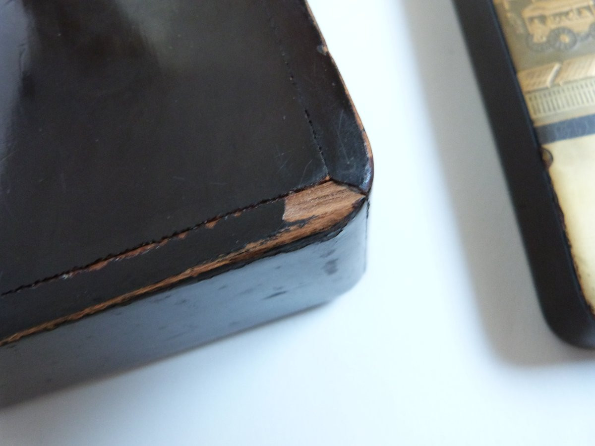 Maki Lacquer Case And Boxes - E Japan Meiji Period 19th Century-photo-6