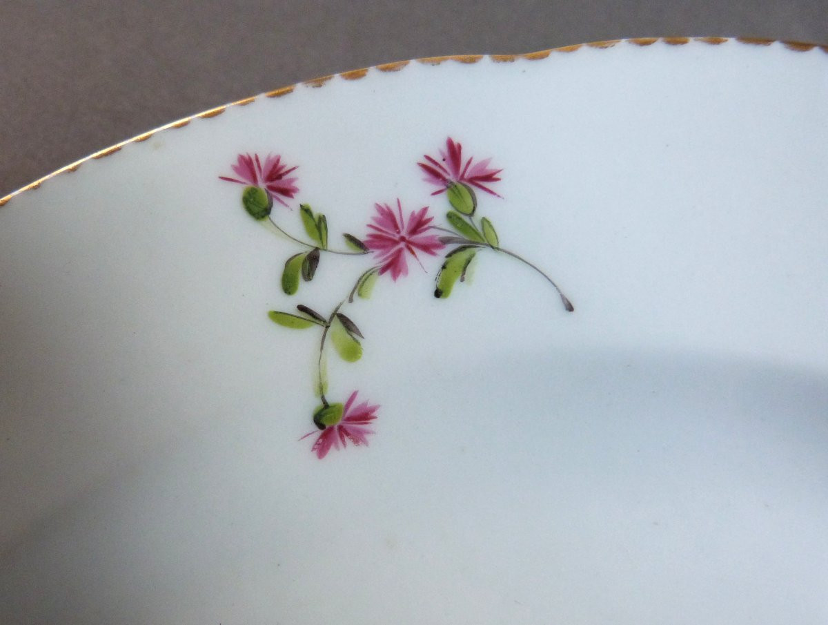 Locré Pair Of 18th Century Paris Porcelain Plates With Barbels-photo-1
