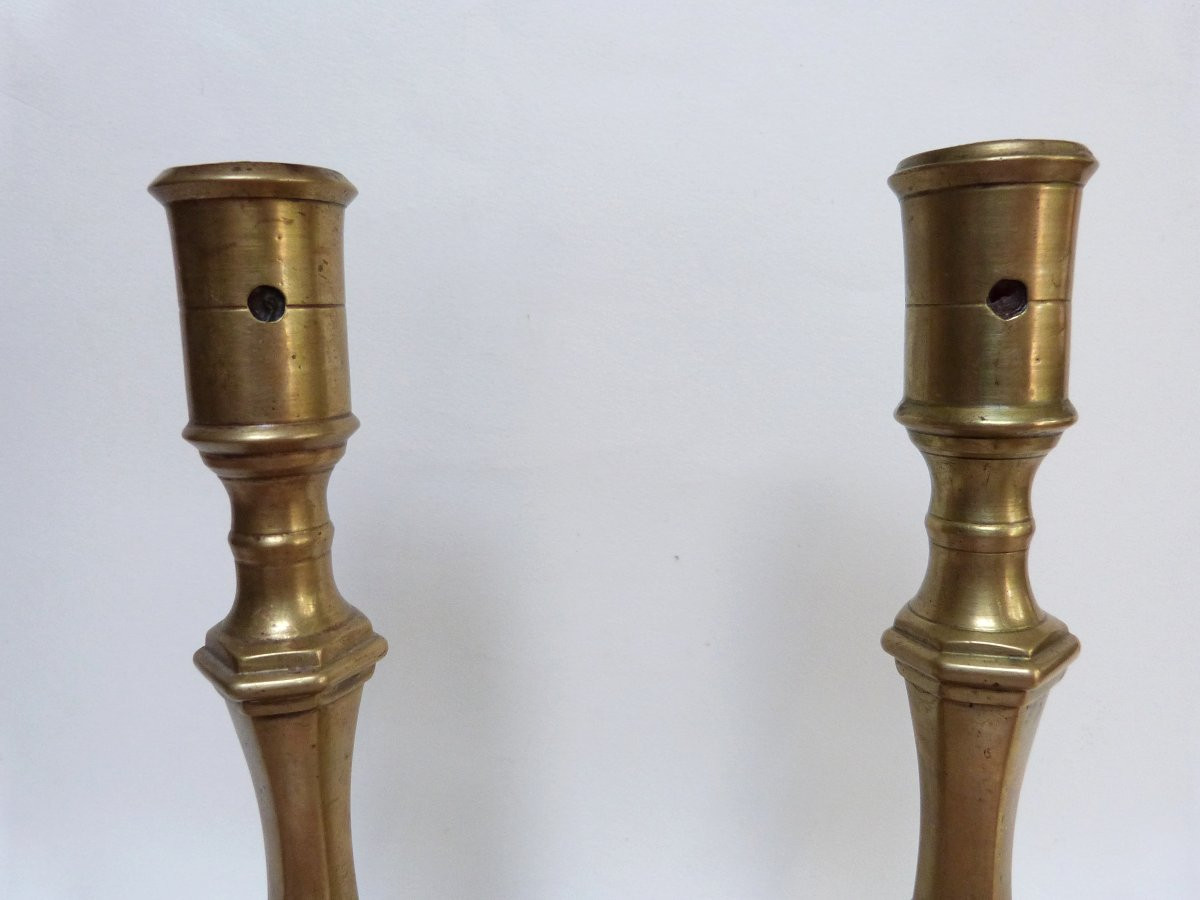 Pair Of Louis XIV Period Bronze Torches-photo-4