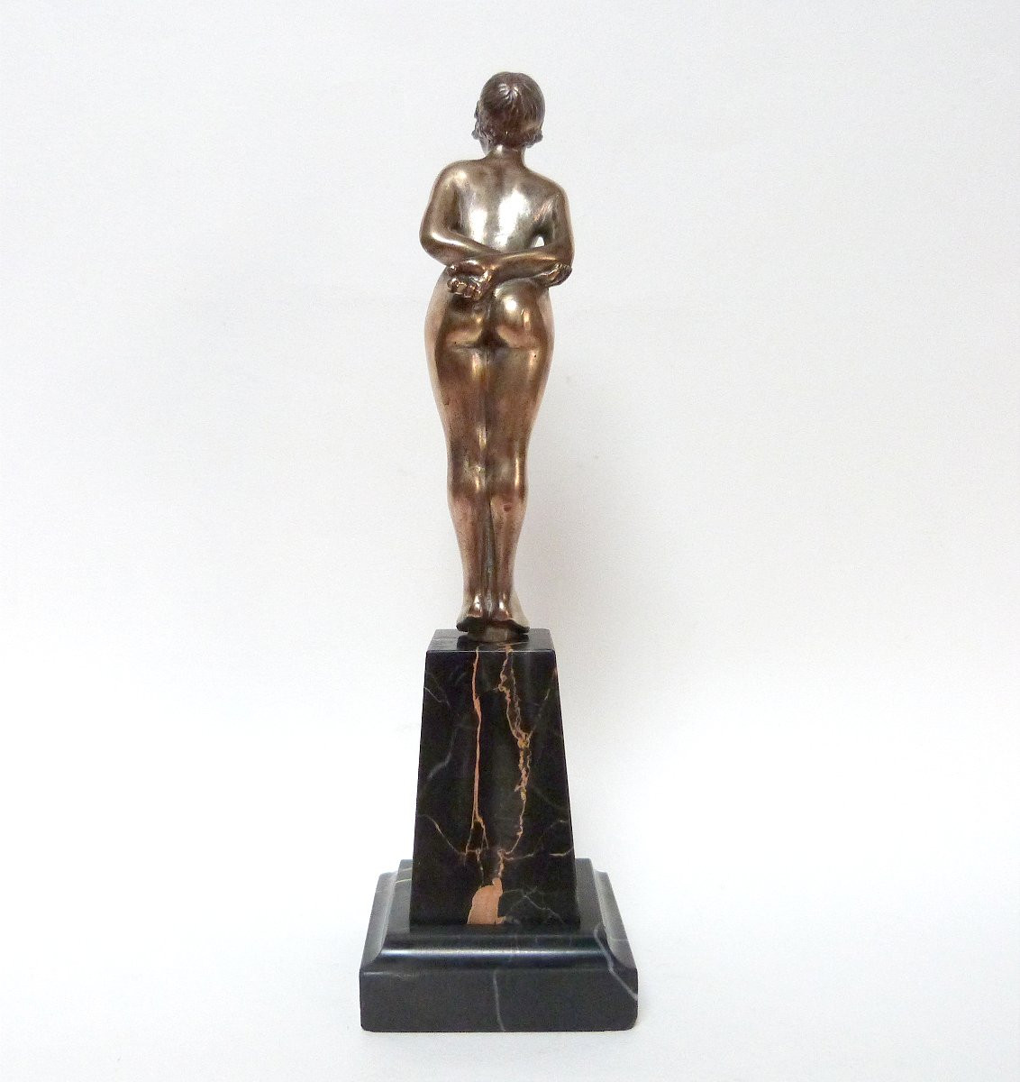 René Papa Art Deco Bronze Female Nude Circa 1930-photo-3